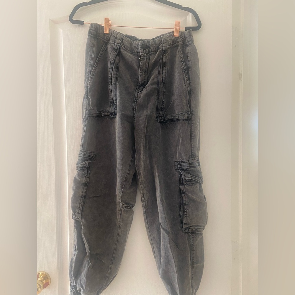 All Saints Grey Cargo Pants